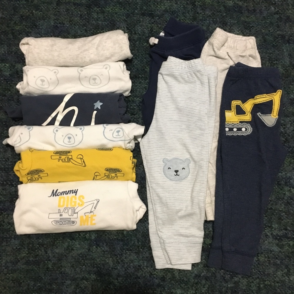 Large 12m Bundle/Lot Baby Tops Pants